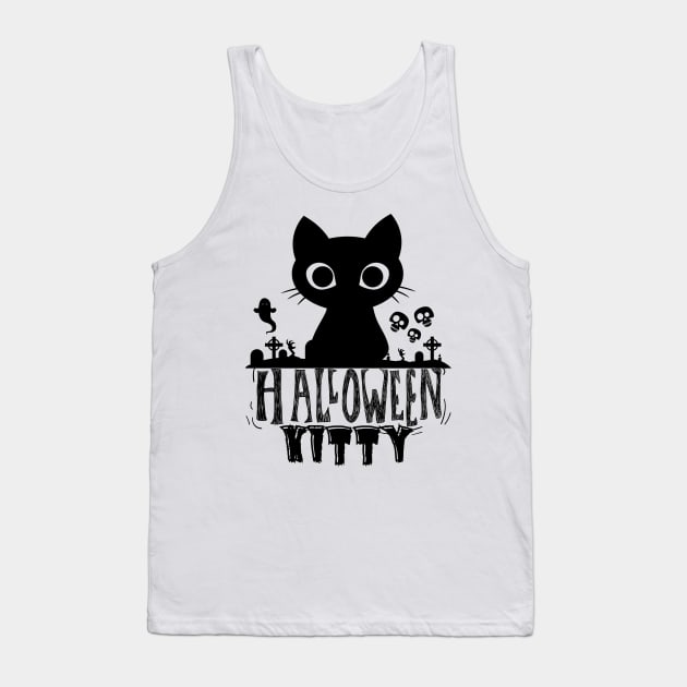 Halloween Kitty Tank Top by NICHE&NICHE